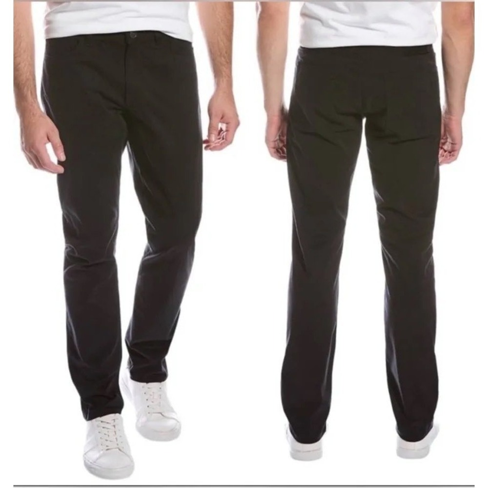 Theory Haydin Straight Slim Fit Mens Black Cotton Stretch Pants 31 WR.ER